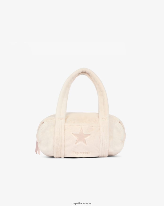 Faux Fur Duffle Bag Size S Chalk Pink Accessories Repetto 48HPNT769 Kids