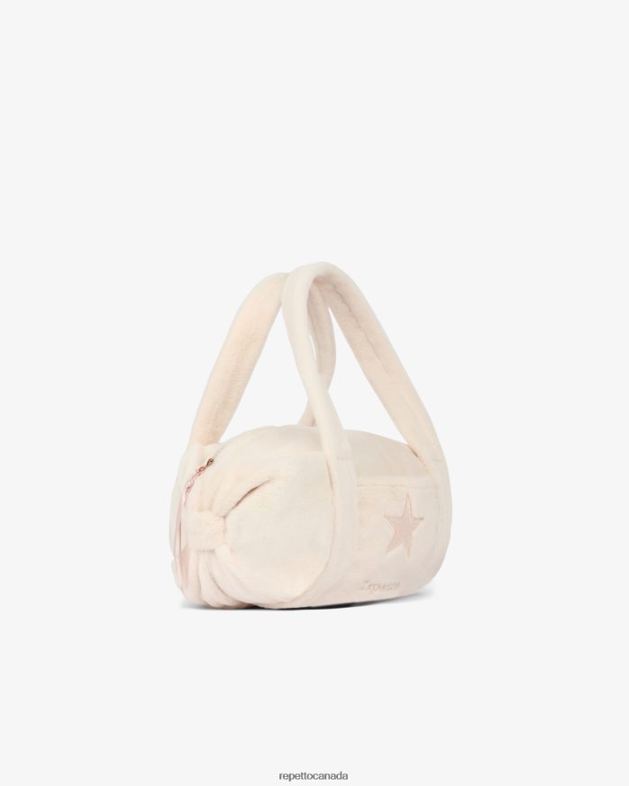 Faux Fur Duffle Bag Size S Chalk Pink Accessories Repetto 48HPNT769 Kids