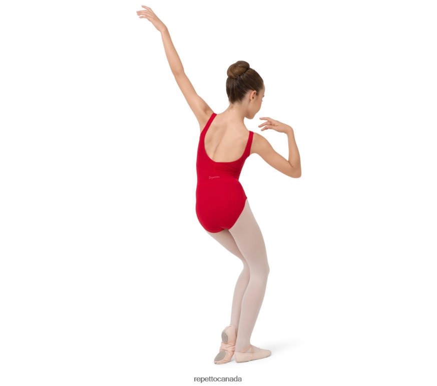 Gathered Front And Back Leotard Neckline Fashion Clothing Repetto 48HPNT686 Kids