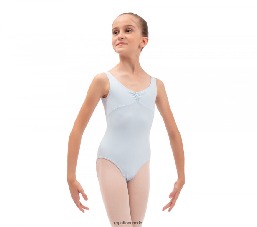 Gathered Front And Back Leotard Neckline Fashion Clothing Repetto 48HPNT707 Kids
