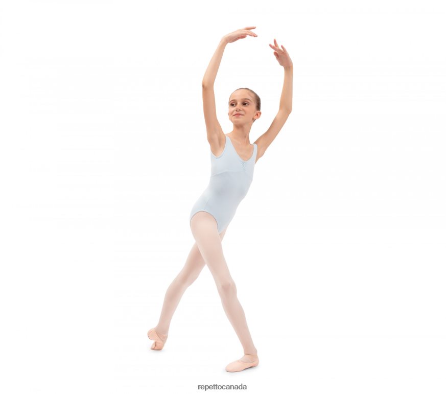 Gathered Front And Back Leotard Neckline Fashion Clothing Repetto 48HPNT707 Kids