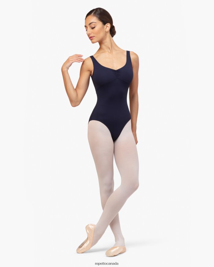 Gathered Front And Back Leotard Neckline Fashion Clothing Repetto 48HPNT728 Kids