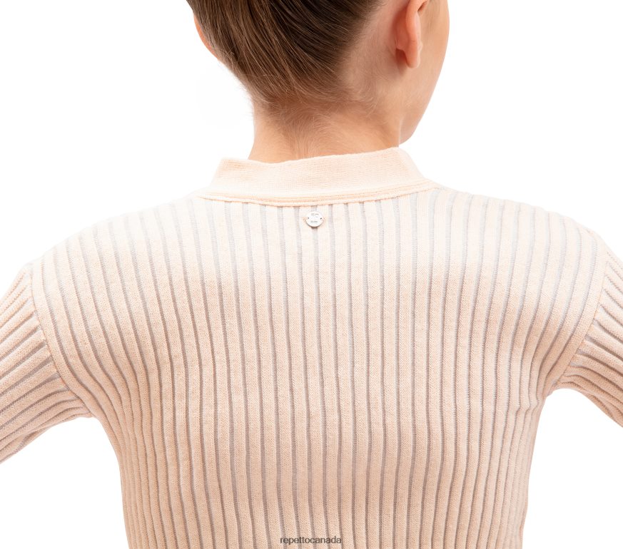 Bicolor Rib-Knit Wrap-Over Fashion Clothing Repetto 48HPNT753 Kids