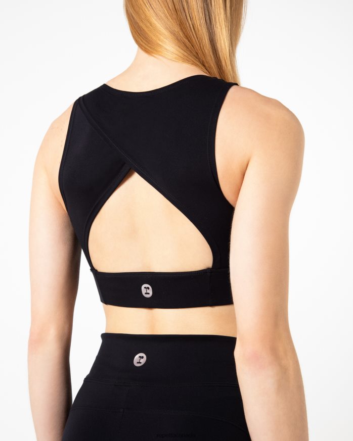 Active Silk Bra Black Clothing Repetto 48HPNT294 Women