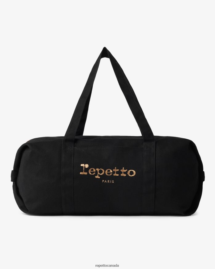 Cotton Duffle Bag Size L Black Accessories Repetto 48HPNT418 Women