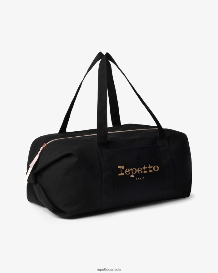Cotton Duffle Bag Size L Black Accessories Repetto 48HPNT418 Women