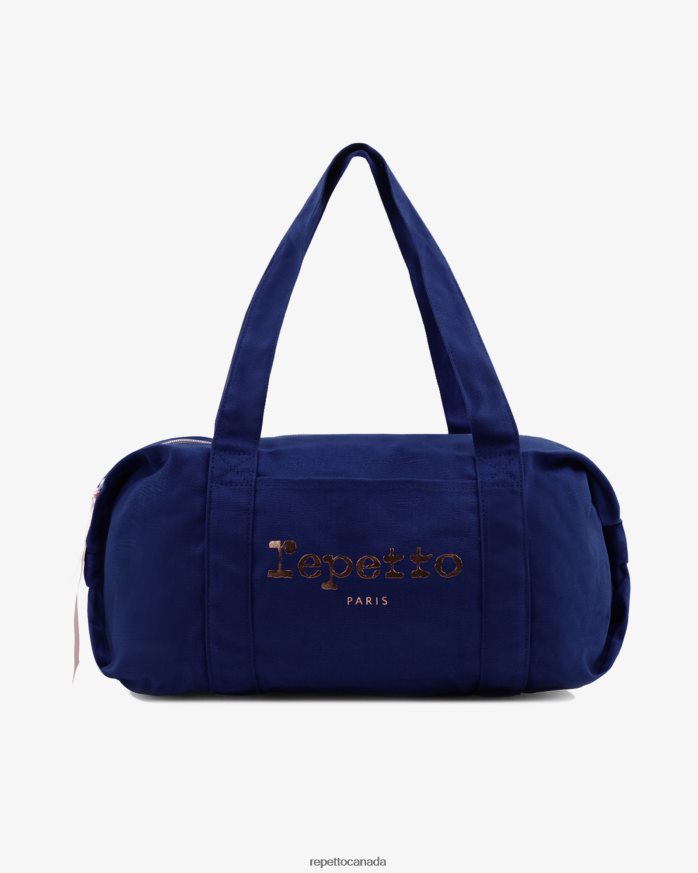 Cotton Duffle Bag Size L Petrol Blue Accessories Repetto 48HPNT413 Women