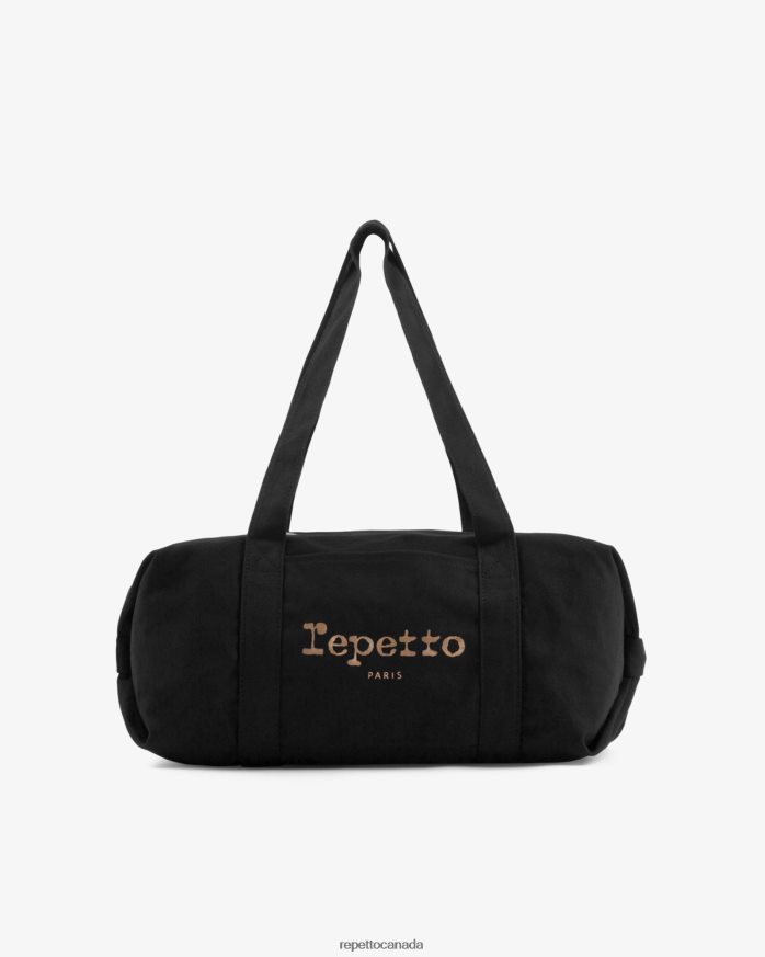 Cotton Duffle Bag Size M Black Accessories Repetto 48HPNT406 Women