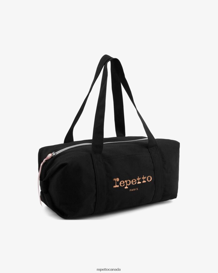Cotton Duffle Bag Size M Black Accessories Repetto 48HPNT406 Women