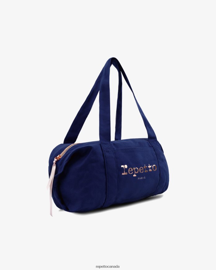 Cotton Duffle Bag Size M Petrol Blue Accessories Repetto 48HPNT404 Women