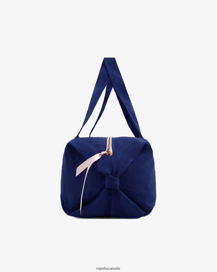 Cotton Duffle Bag Size M Petrol Blue Accessories Repetto 48HPNT404 Women