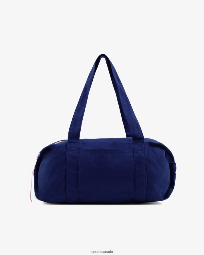 Cotton Duffle Bag Size M Petrol Blue Accessories Repetto 48HPNT404 Women
