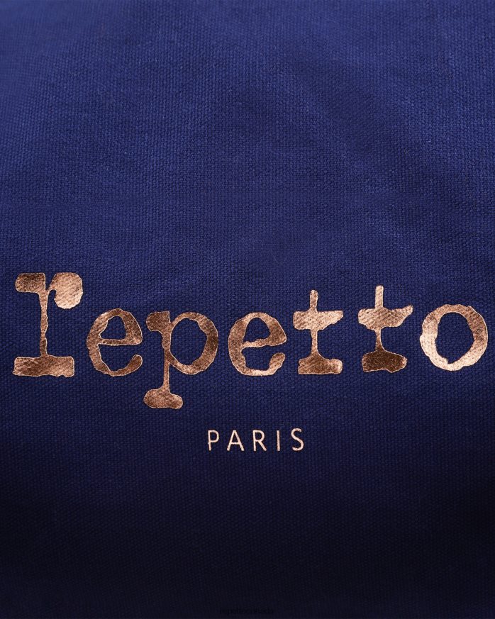 Cotton Duffle Bag Size Xl Petrol Blue Accessories Repetto 48HPNT420 Women