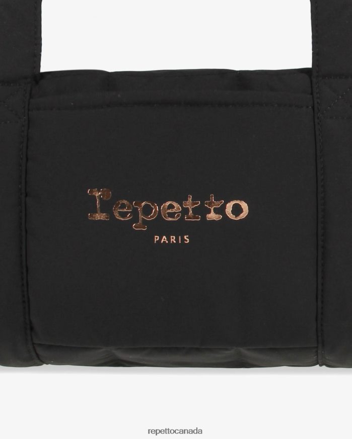 Padded Nylon Duffle Bag Size M Black Accessories Repetto 48HPNT407 Women