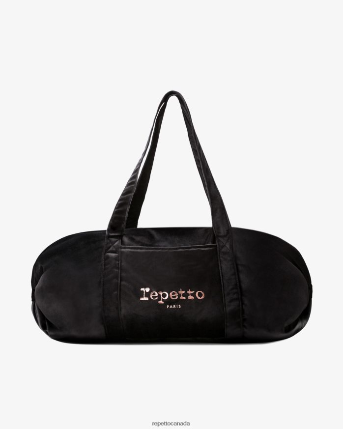 Velvet Duffle Bag Size L Black Accessories Repetto 48HPNT416 Women