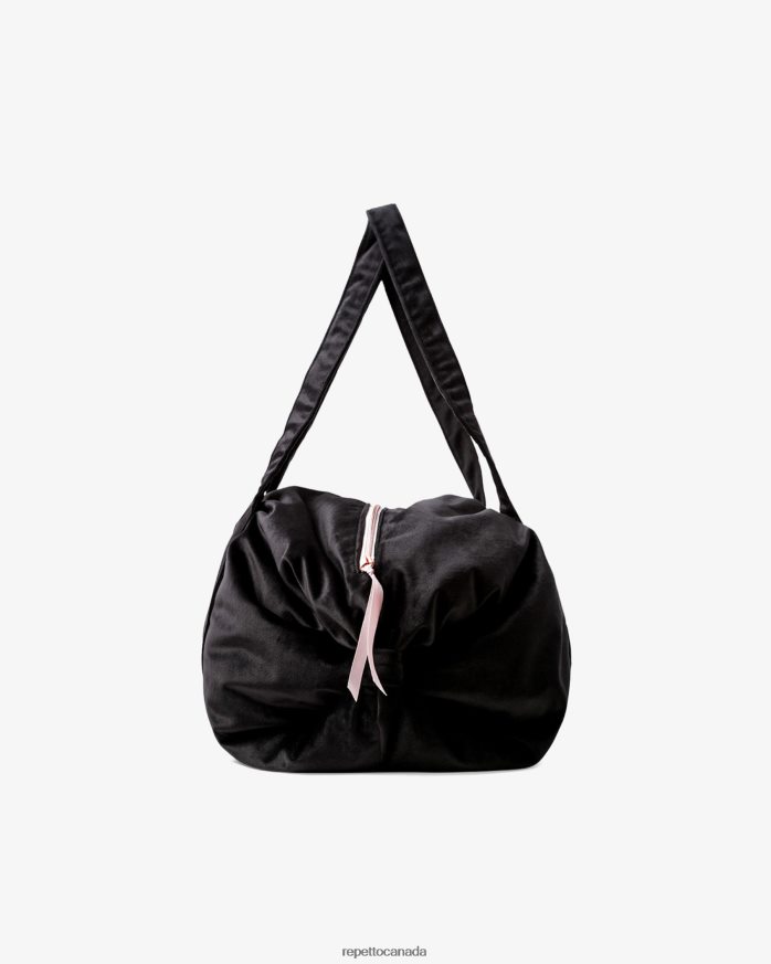 Velvet Duffle Bag Size L Black Accessories Repetto 48HPNT416 Women