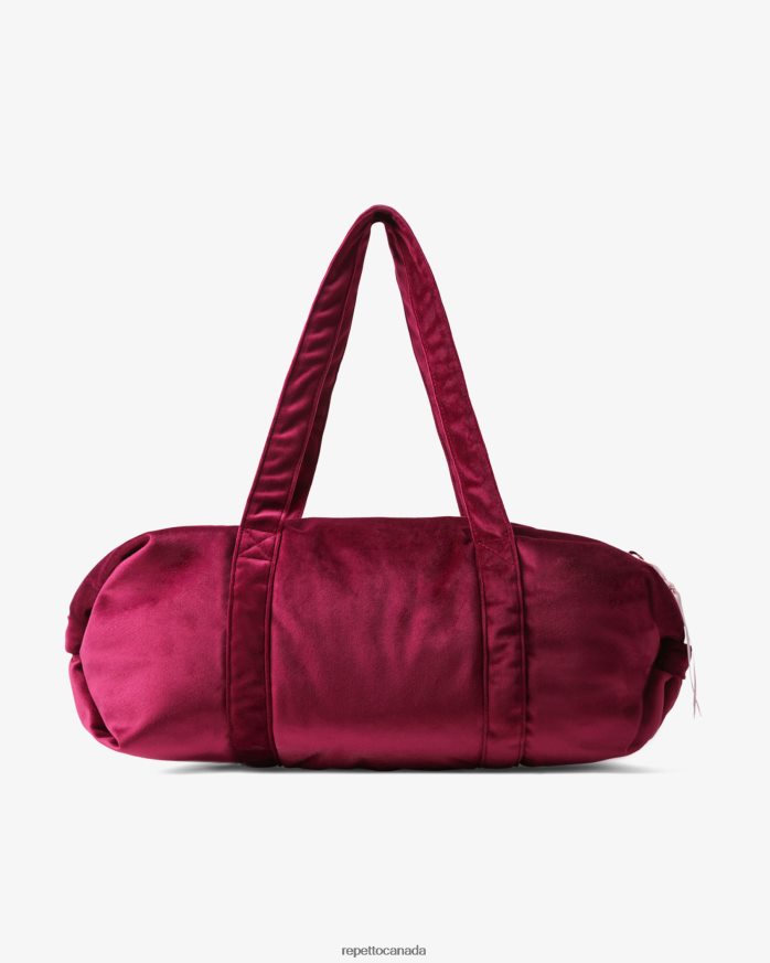 Velvet Duffle Bag Size L Nenuphar Pink Accessories Repetto 48HPNT415 Women