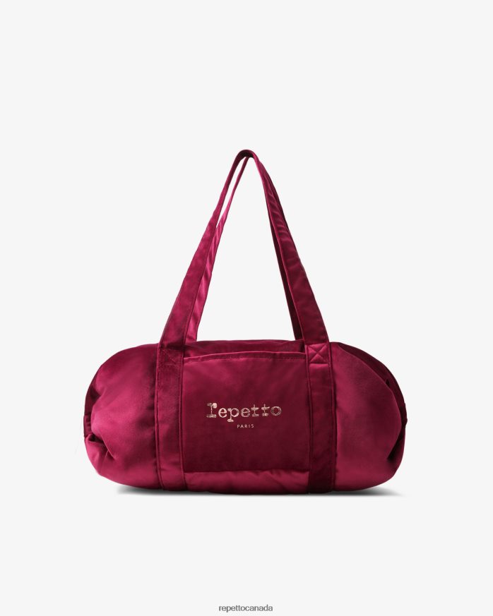 Velvet Duffle Bag Size M Nenuphar Pink Accessories Repetto 48HPNT403 Women