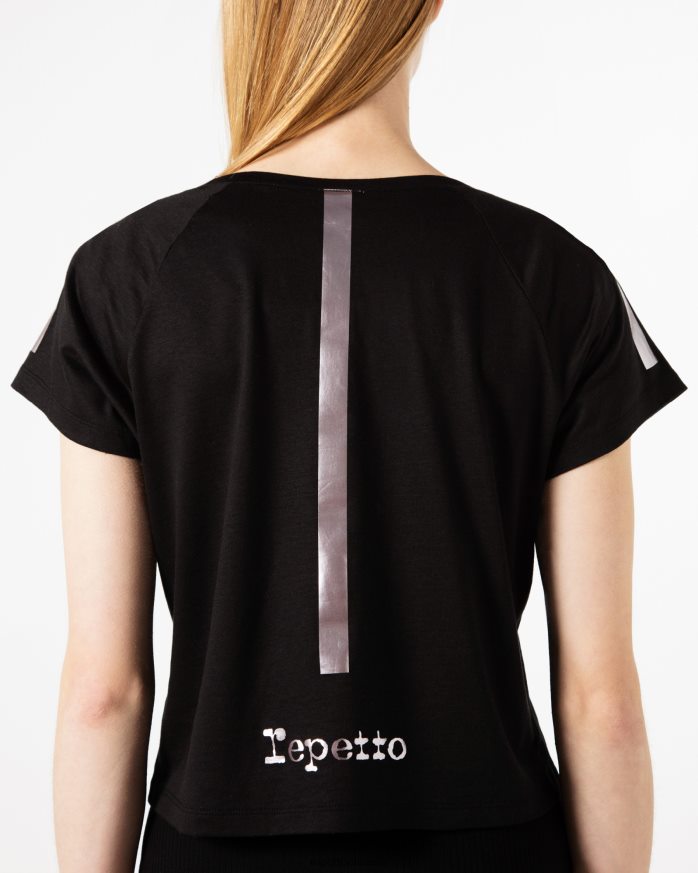 Graphic T-Shirt Black Clothing Repetto 48HPNT335 Women