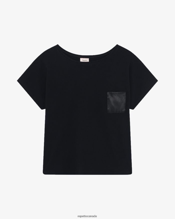 Oversized Top Black Clothing Repetto 48HPNT348 Women