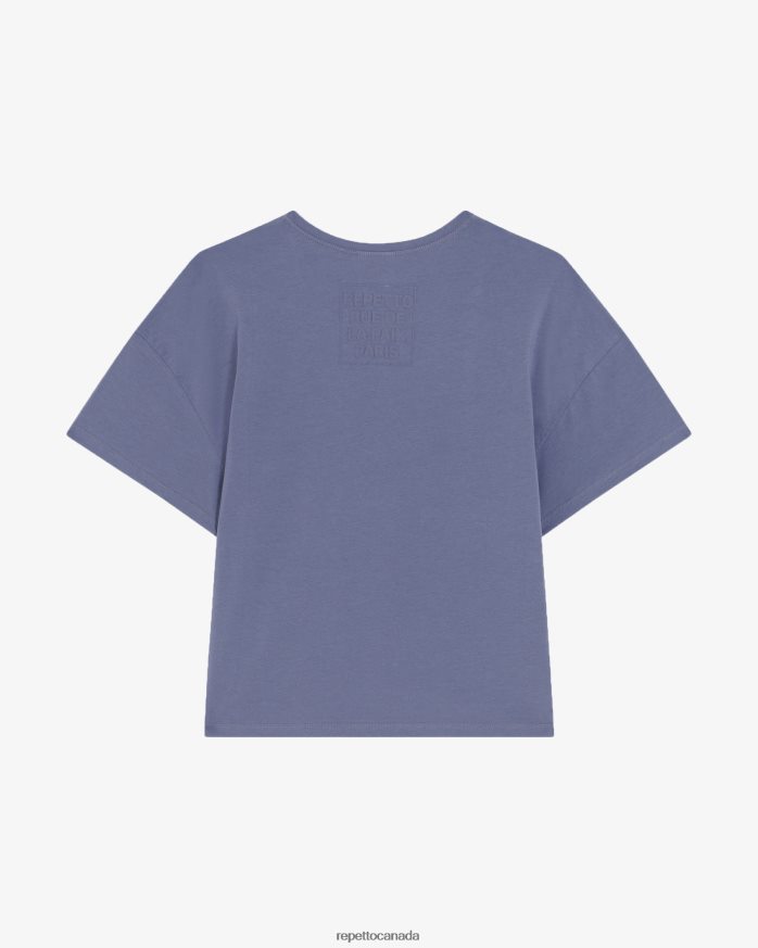 Rue De La Paix T-Shirt Midnight Blue Clothing Repetto 48HPNT315 Women