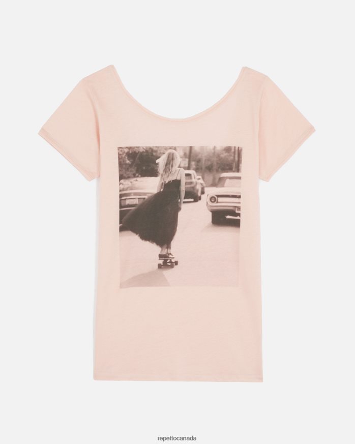 Urban Ballet T-Shirt Nude Pink Clothing Repetto 48HPNT346 Women