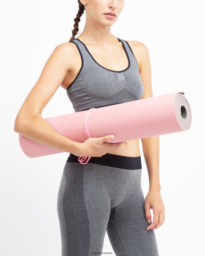 Essential Yoga Mat Grey And Pink Accessories Repetto 48HPNT398 Women