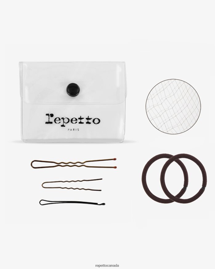 Hair Kit For Dance Bun Chestnut Brown Accessories Repetto 48HPNT633 Women