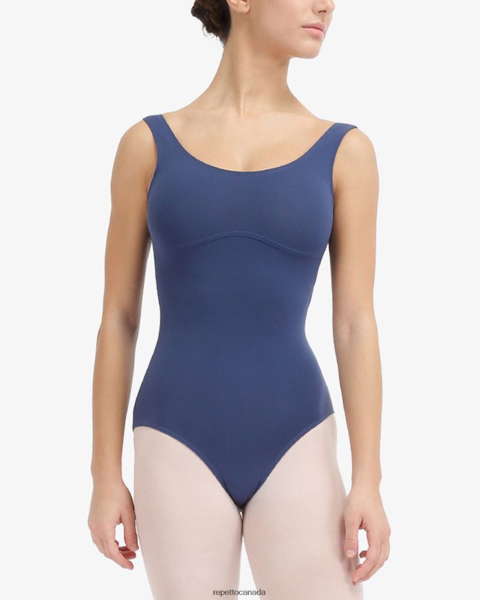 Large Straps Leotard Nocturne Blue Clothing Repetto 48HPNT466 Women