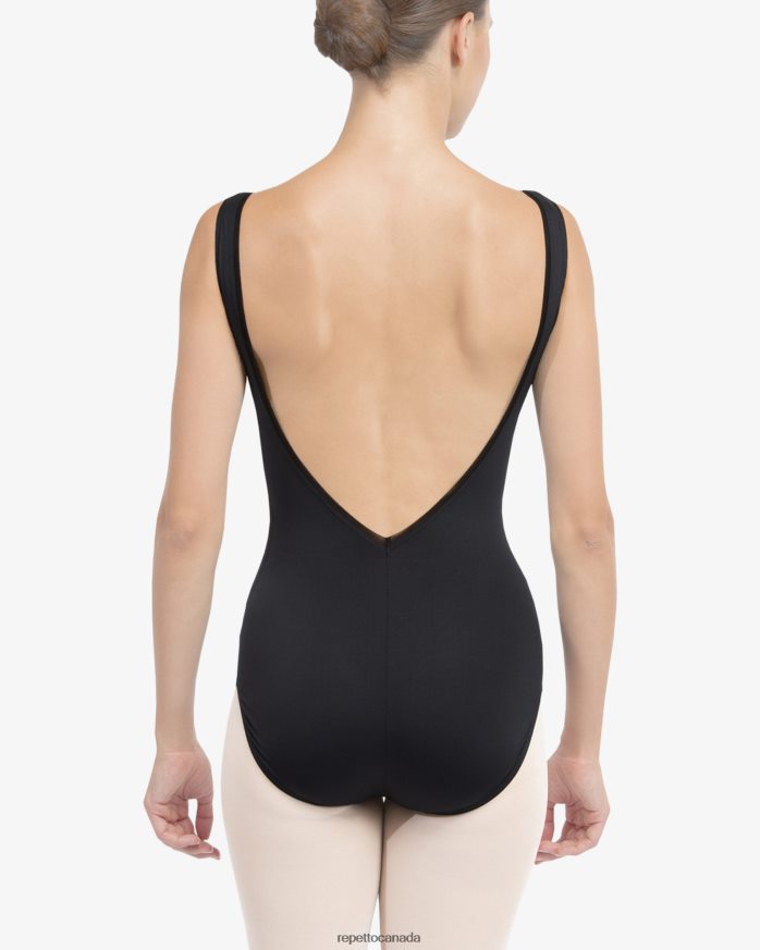 Leotard With Large Neckline On The Back Black Clothing Repetto 48HPNT478 Women