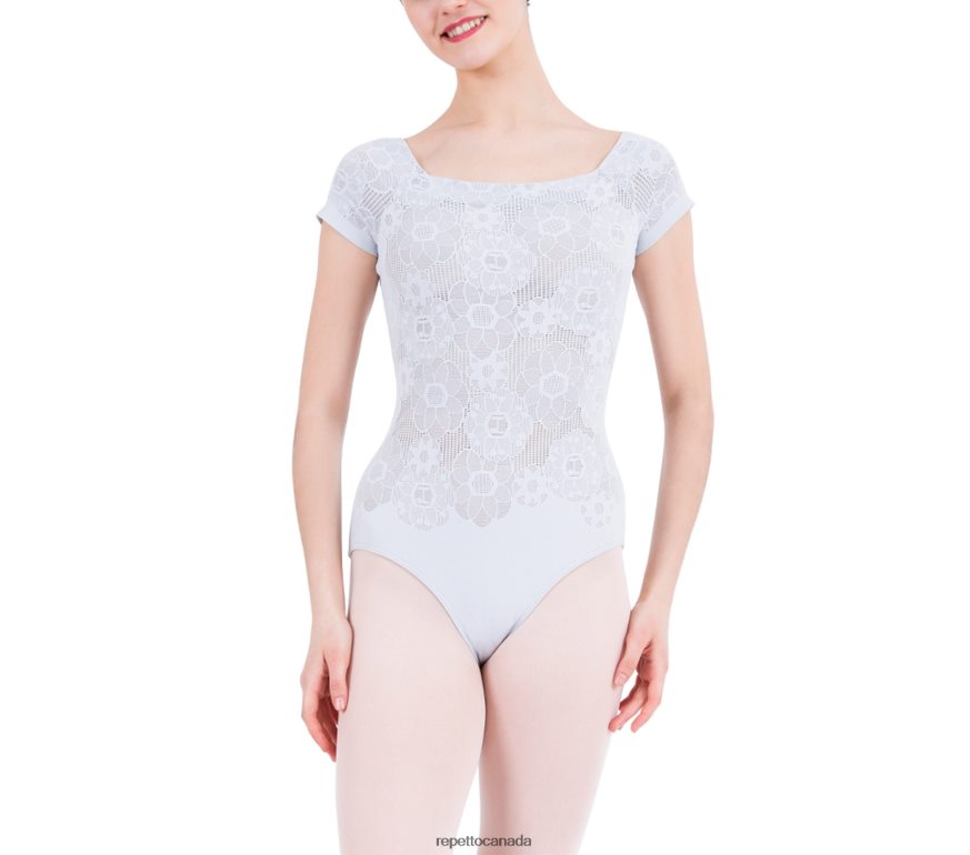 Short Sleeves Lace Leotard Fashion Clothing Repetto 48HPNT460 Women