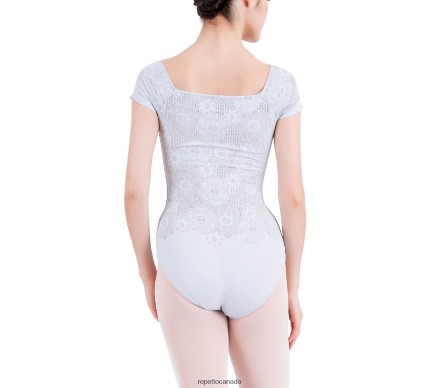 Short Sleeves Lace Leotard Fashion Clothing Repetto 48HPNT460 Women