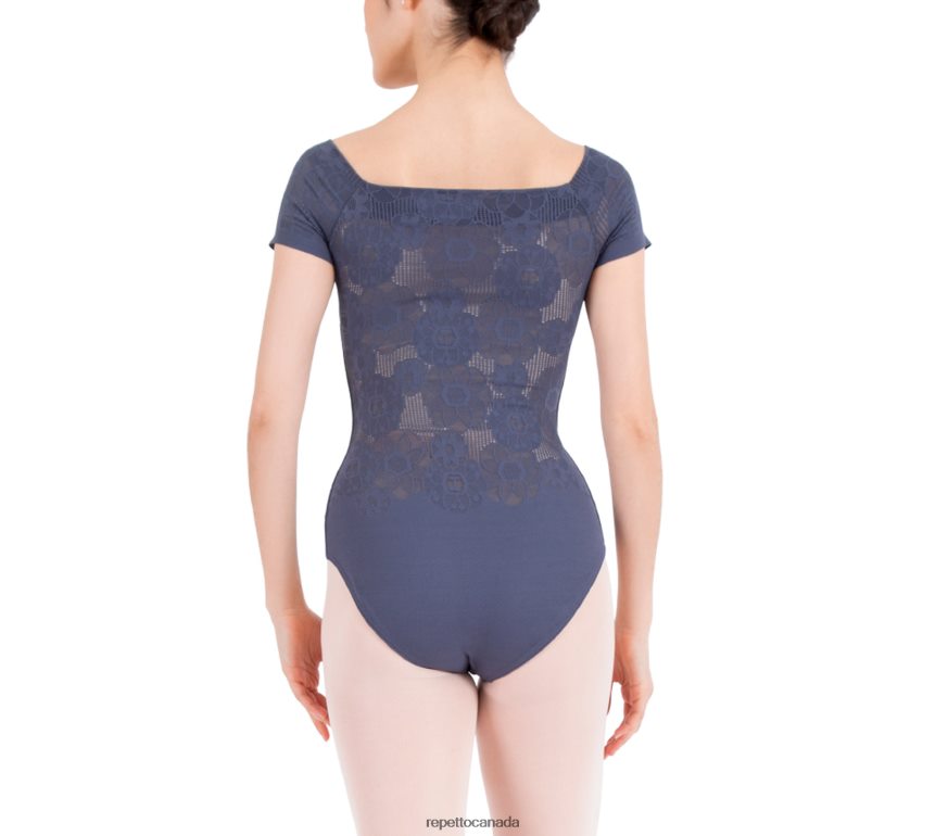 Short Sleeves Lace Leotard Fashion Clothing Repetto 48HPNT468 Women