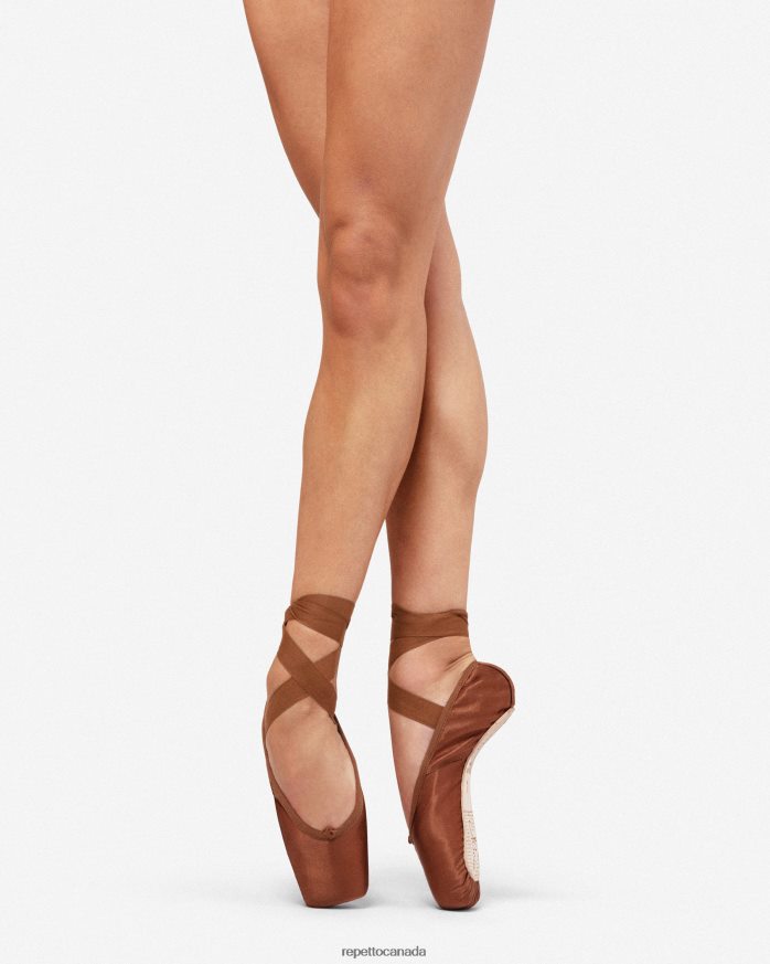 Alicia Pointe Shoes - Large Box Hard Sole Ice Brown Footwear Repetto 48HPNT564 Women