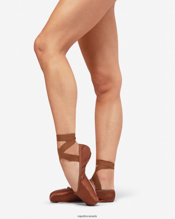 Alicia Pointe Shoes - Large Box Hard Sole Ice Brown Footwear Repetto 48HPNT564 Women