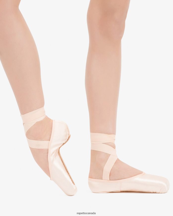 Alicia Pointe Shoes - Large Box Hard Sole Salmon Melon Footwear Repetto 48HPNT570 Women
