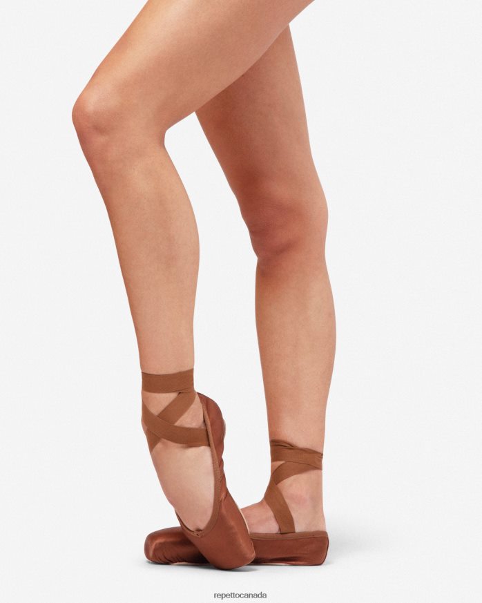 Julieta Pointe Shoes - Medium Box Soft Sole Ice Brown Footwear Repetto 48HPNT565 Women