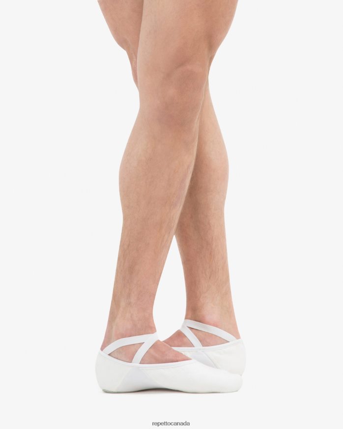 Professional Soft Ballet Shoes With Split Sole (Medium Width) White Footwear Repetto 48HPNT602 Women