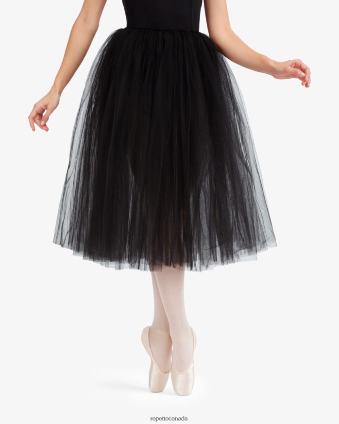 Rehearsal Tulle Skirt Black Clothing Repetto 48HPNT492 Women