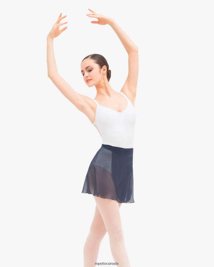 Short Chiffon Skirt Midnight Blue Clothing Repetto 48HPNT506 Women