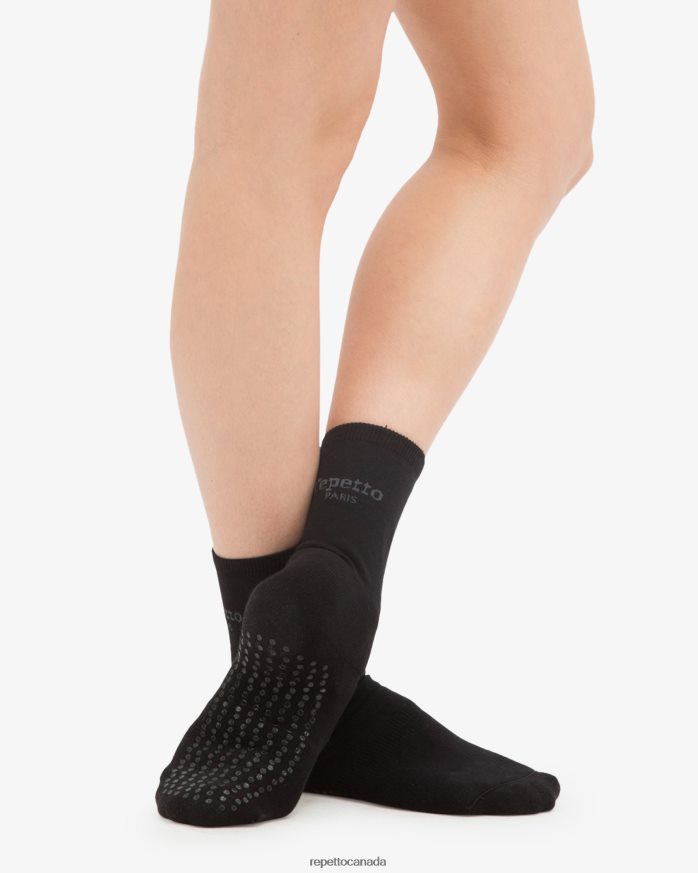 Anti Slippery Socks For Warming Up Black Accessories Repetto 48HPNT545 Women
