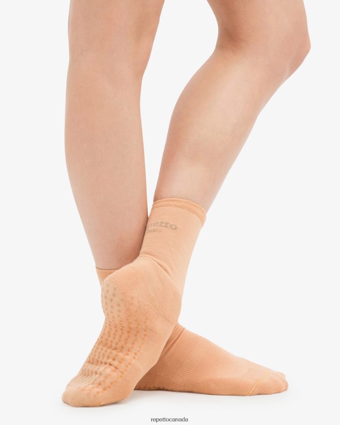 Anti Slippery Socks For Warming Up Tan Beige Accessories Repetto 48HPNT546 Women