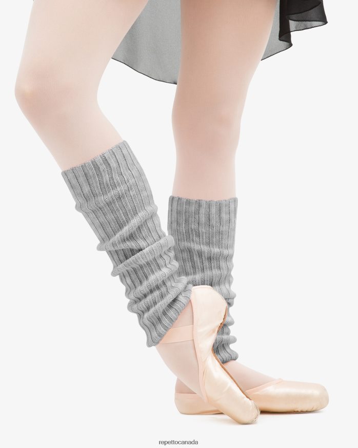 Legwarmers Textured Light Grey Accessories Repetto 48HPNT523 Women
