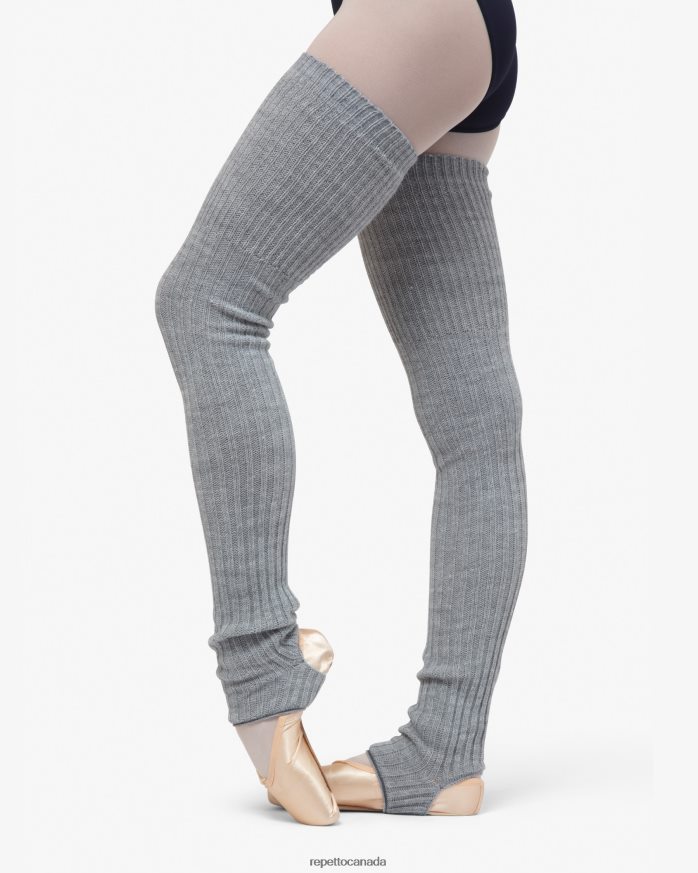 Warm-Up Legwarmers Mottled Light Grey Accessories Repetto 48HPNT525 Women