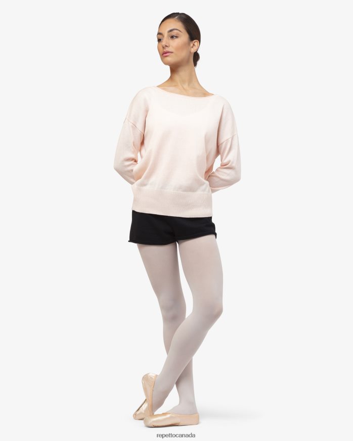 Warm-Up Pull Over Petal Pink Clothing Repetto 48HPNT517 Women