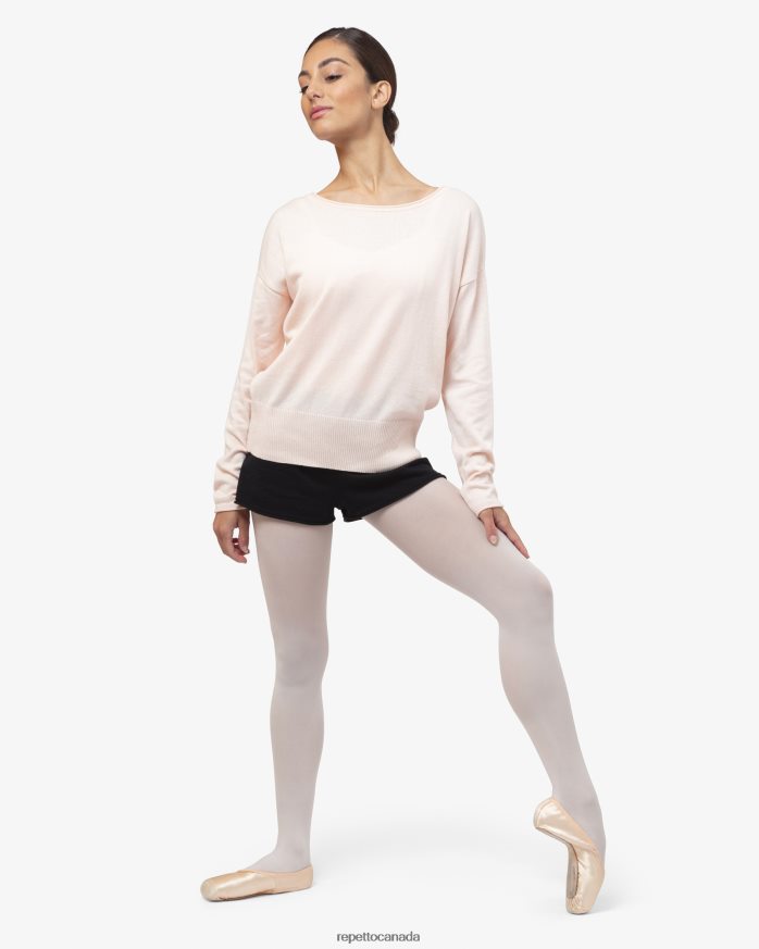 Warm-Up Pull Over Petal Pink Clothing Repetto 48HPNT517 Women