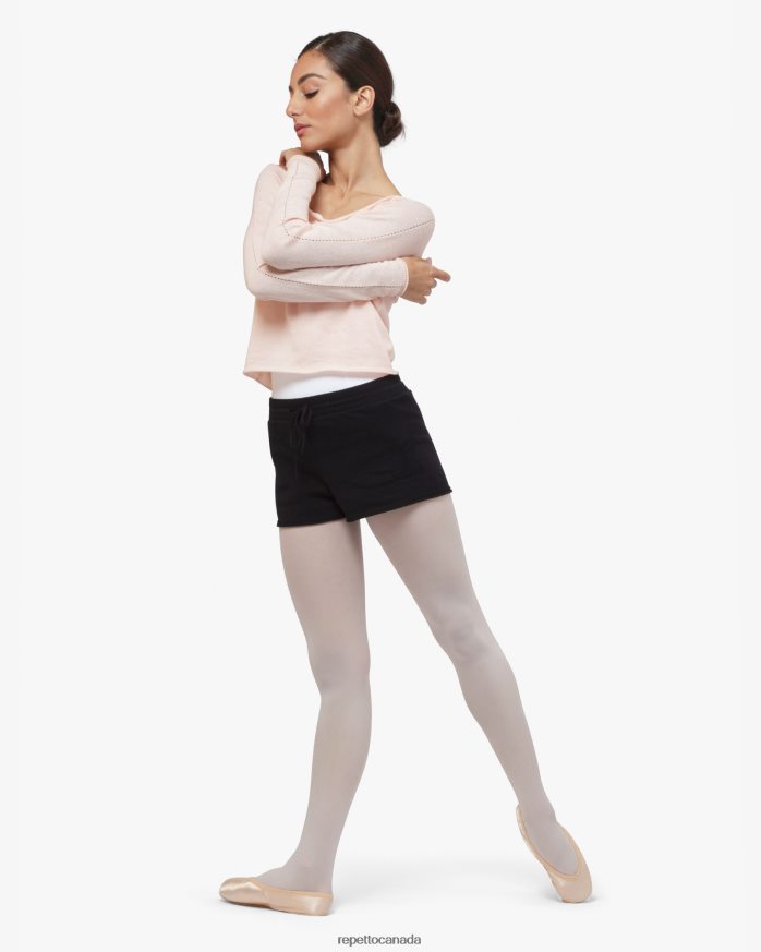 Warm-Up Shorts Black Clothing Repetto 48HPNT533 Women