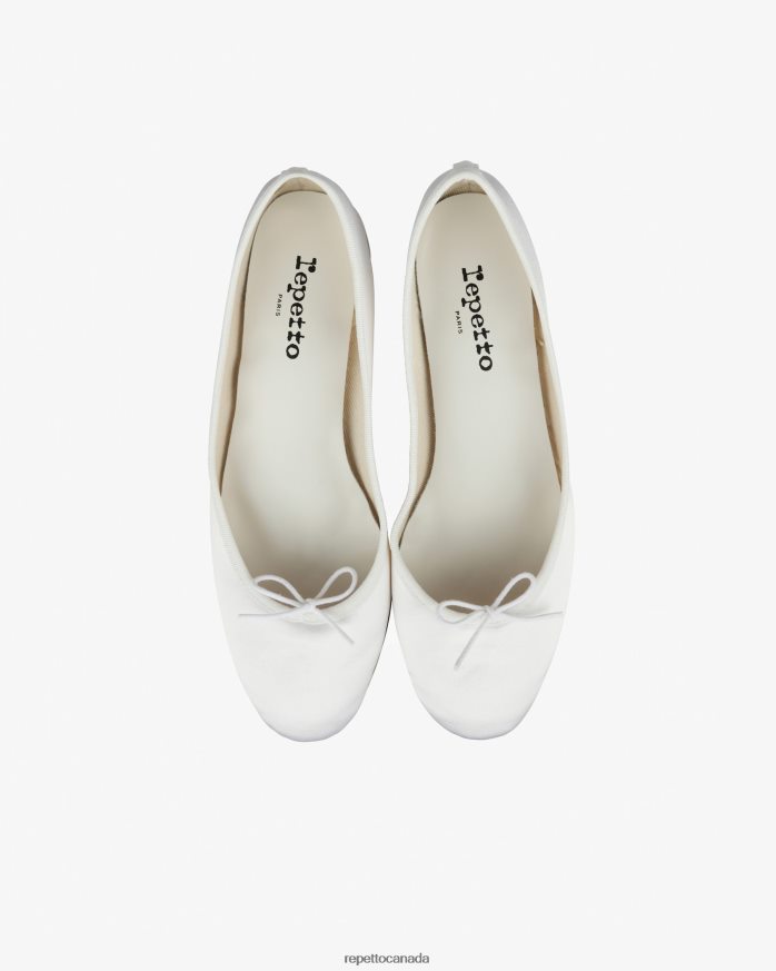 Camille Ballerinas - Satin Ivory White Footwear Repetto 48HPNT82 Women