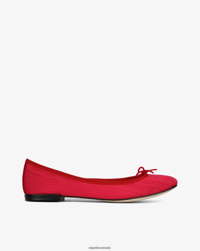Cendrillon Ballerinas - Satin Raspberry Pink And Flammy Red Footwear Repetto 48HPNT52 Women