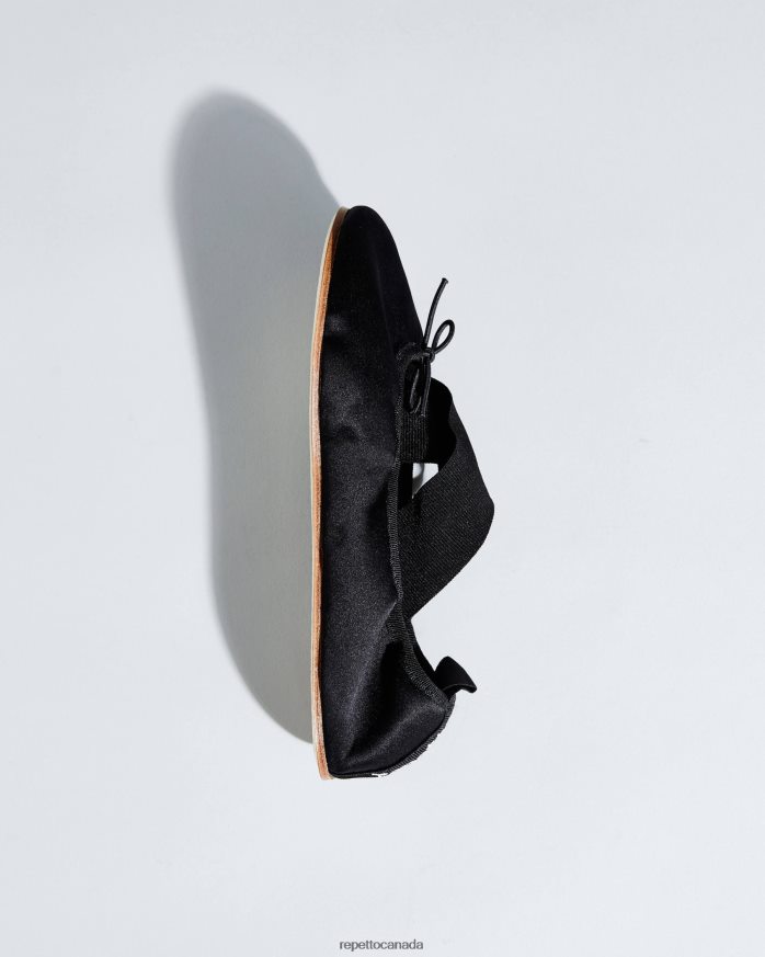Gianna Ballerinas - Satin Black Footwear Repetto 48HPNT19 Women